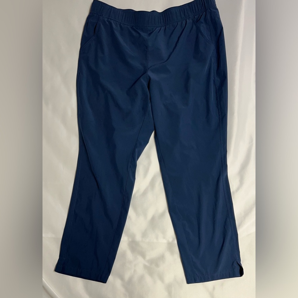 Eddie Bauer Women Size XL Athletic Running Athleisure Pants Training Blue - Picture 1 of 11